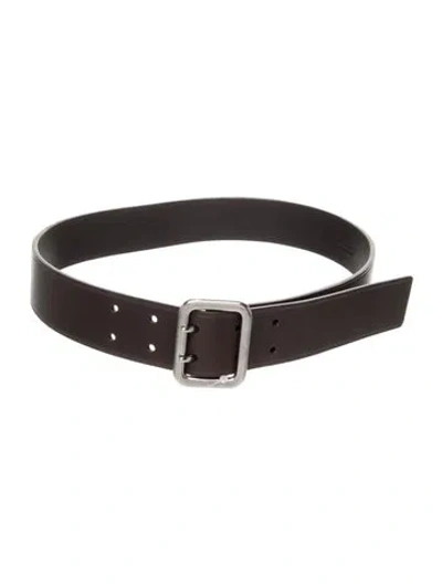 Pre-owned Prada Leather Belt In Black