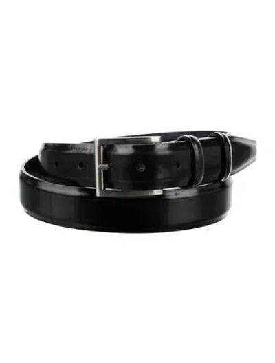 Pre-owned Prada Leather Belt In Black