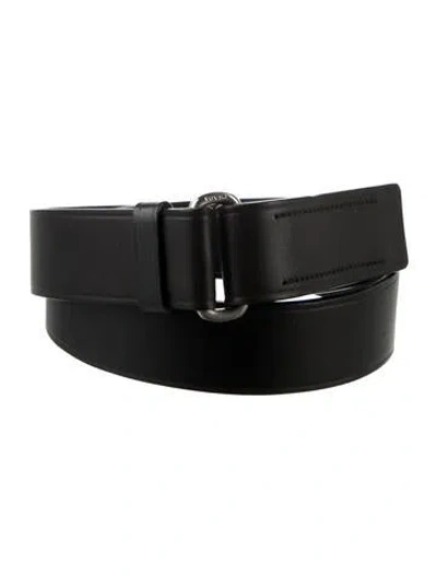 Pre-owned Prada Leather Belt In Black
