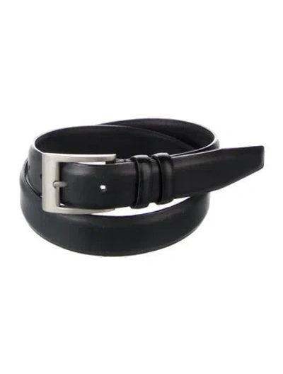 Pre-owned Prada Leather Belt In Black