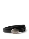 Prada Leather Belt In Black