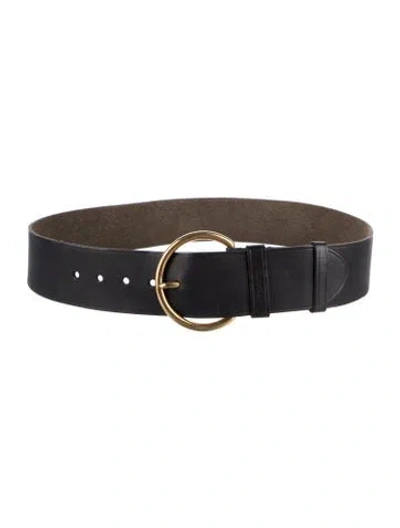 Pre-owned Prada Leather Belt In Black