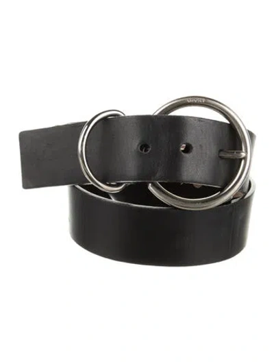 Pre-owned Prada Leather Belt In Black