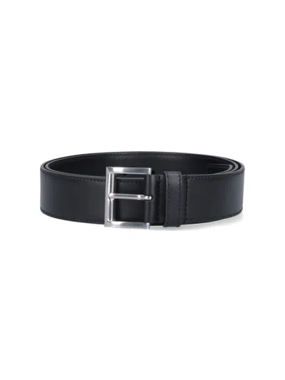 Prada Leather Belt In Black  