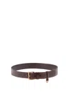 Prada Leather Belt In Brown