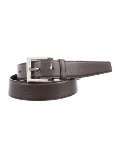 Pre-owned Prada Leather Belt In Brown