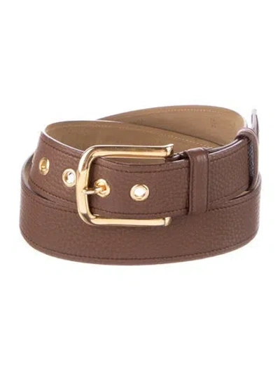 Pre-owned Prada Leather Belt In Brown
