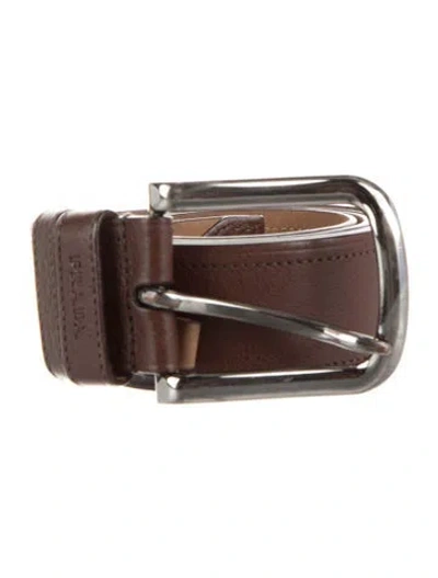 Pre-owned Prada Leather Belt In Brown