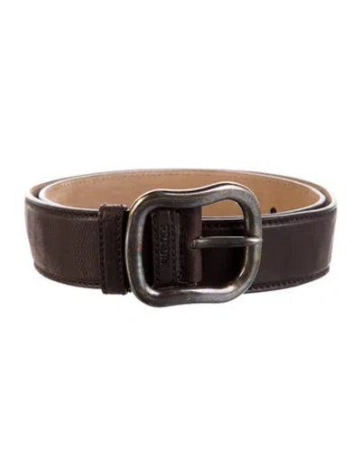 Pre-owned Prada Leather Belt In Brown