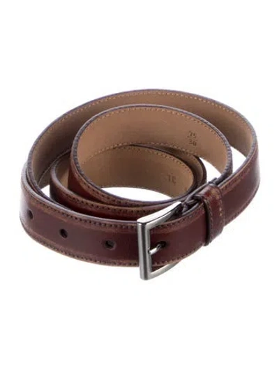 Pre-owned Prada Leather Belt In Brown