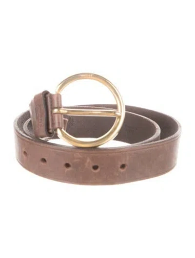 Pre-owned Prada Leather Belt In Brown