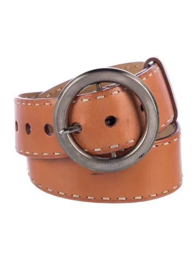 Pre-owned Prada Leather Belt In Brown