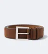 Prada Leather Belt In Brown