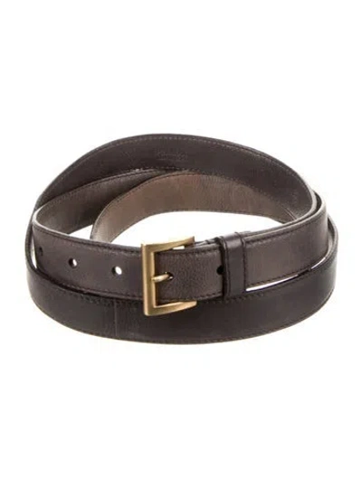Pre-owned Prada Leather Belt In Brown