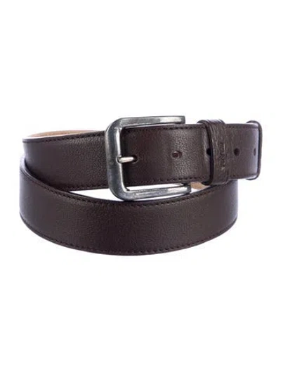 Pre-owned Prada Leather Belt In Brown