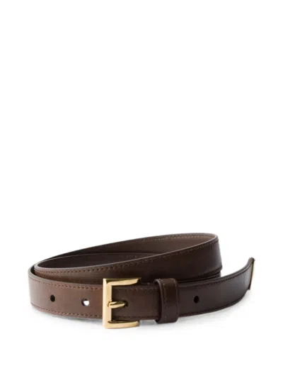 Prada Leather Belt In Brown