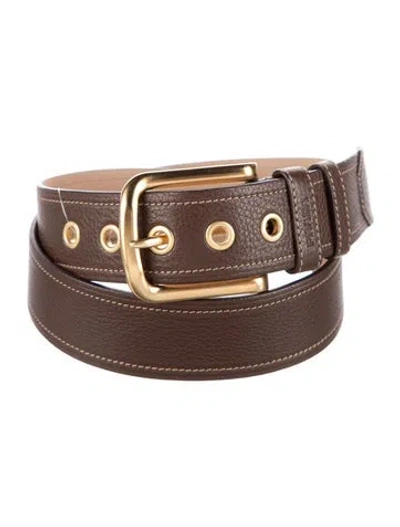 Pre-owned Prada Leather Belt In Brown