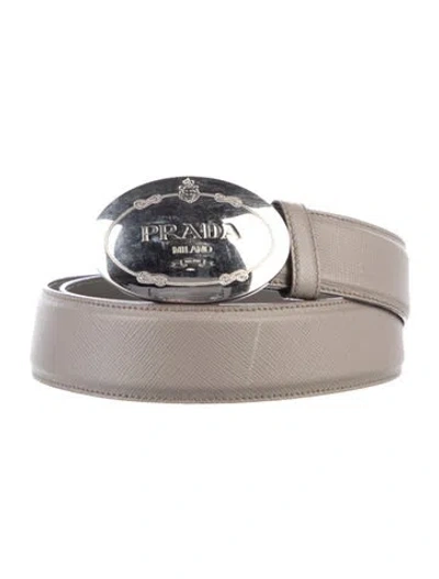Pre-owned Prada Leather Belt In Brown