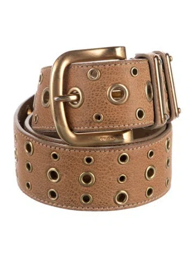 Pre-owned Prada Leather Belt In Brown