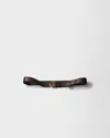 Prada Leather Belt In Ebenholz