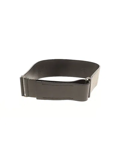 Pre-owned Prada Leather Belt In Gray