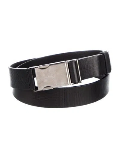 Pre-owned Prada Leather Belt Kit In Black