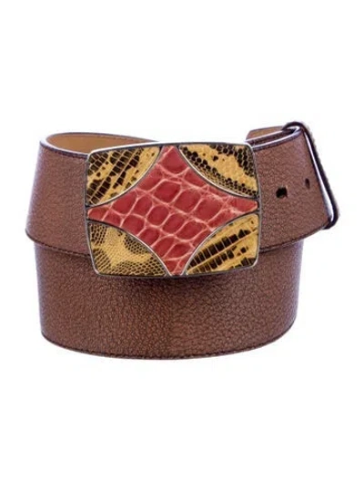 Pre-owned Prada Leather Belt In Multi