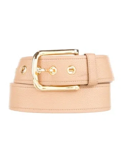 Pre-owned Prada Leather Belt In Neutral