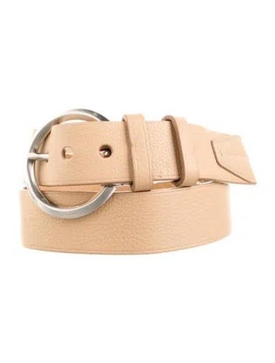 Pre-owned Prada Leather Belt In Neutral