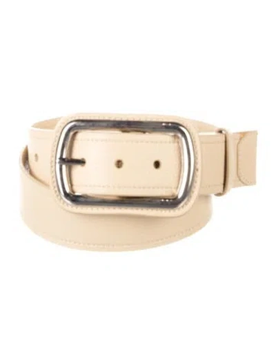 Pre-owned Prada Leather Belt In Neutral