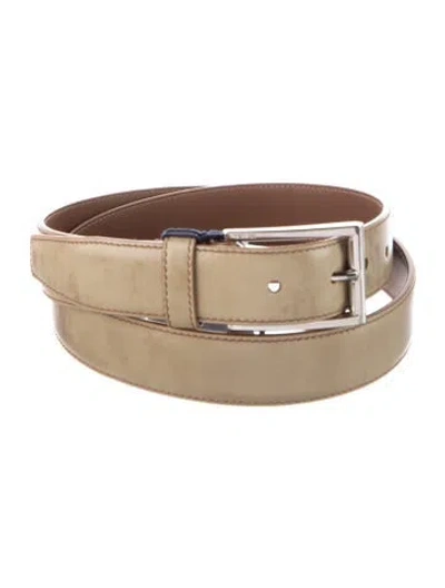 Pre-owned Prada Leather Belt In Neutrals