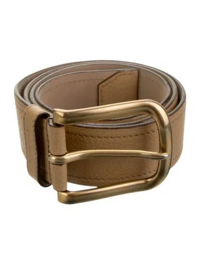 Pre-owned Prada Leather Belt In Neutrals