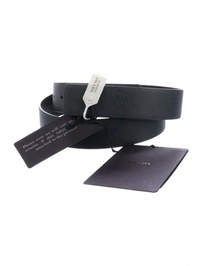 Pre-owned Prada Leather Belt Strap In Multi