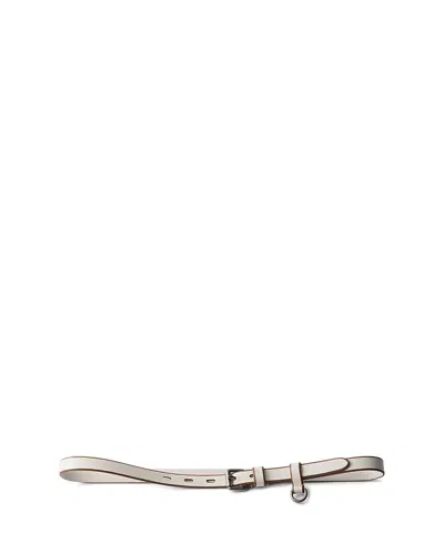 Prada Leather Belt In White