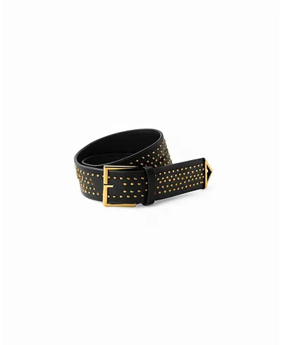 Prada Leather Belt With Studs