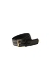Prada Leather Belt With Studs In Black
