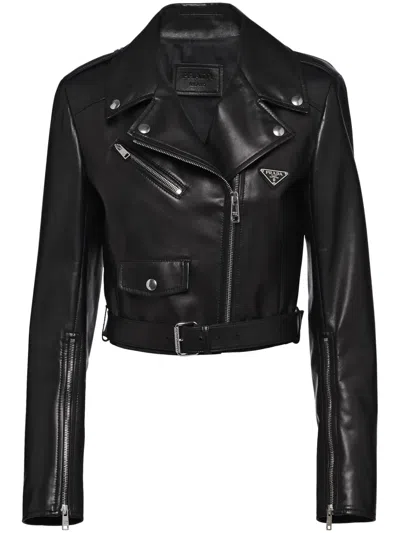 PRADA LEATHER BIKER JACKET