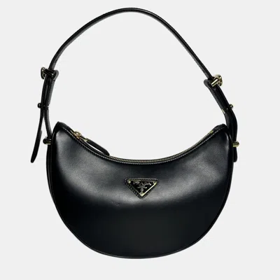 Pre-owned Prada Leather Black Small Arque Bag