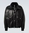 Prada Nappa Leather Jacket In Black