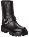 Prada Leather Boot In Black