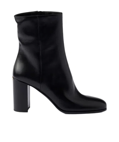 PRADA PRADA ZIP-UP BLOCK-HEELED BOOTS
