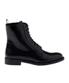 Prada Leather Boots In Black