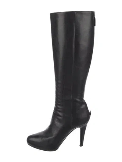 Pre-owned Prada Leather Boots In Black