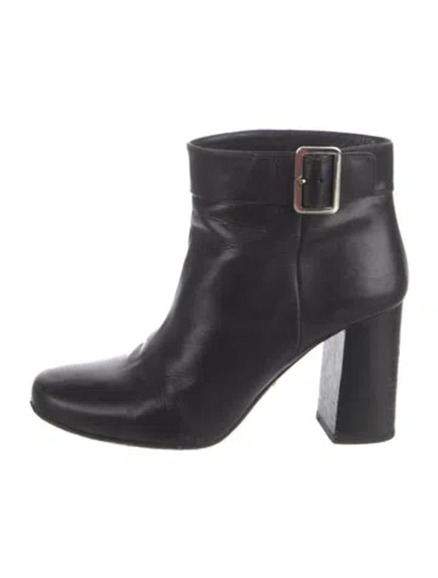 Pre-owned Prada Leather Boots In Black
