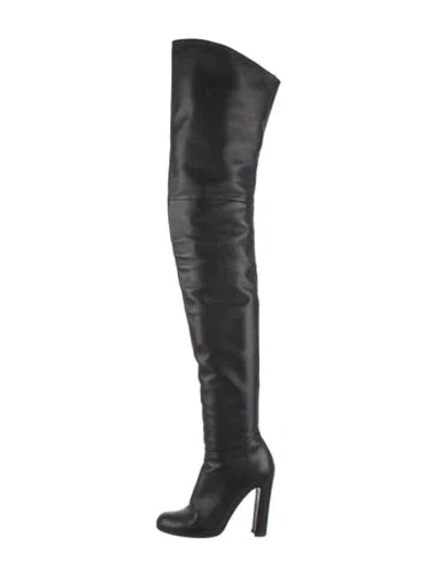 Pre-owned Prada Leather Boots In Black