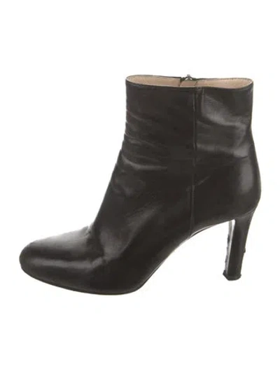 Pre-owned Prada Leather Boots In Black