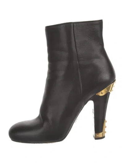 Pre-owned Prada Leather Boots In Black