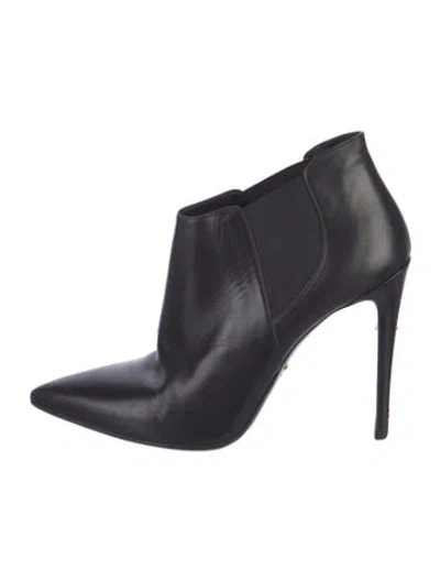Pre-owned Prada Leather Boots In Black