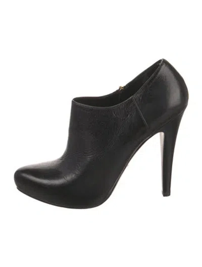 Pre-owned Prada Leather Boots In Black