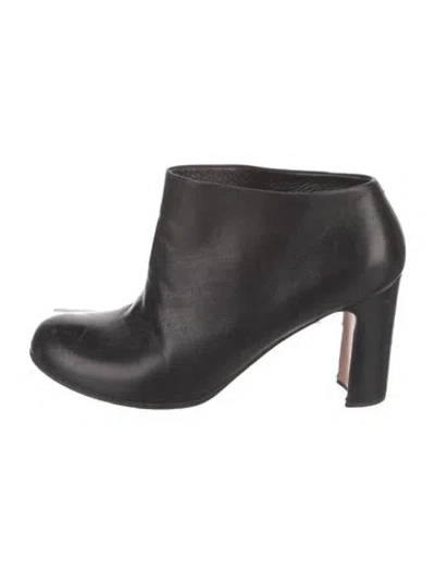 Pre-owned Prada Leather Boots In Black